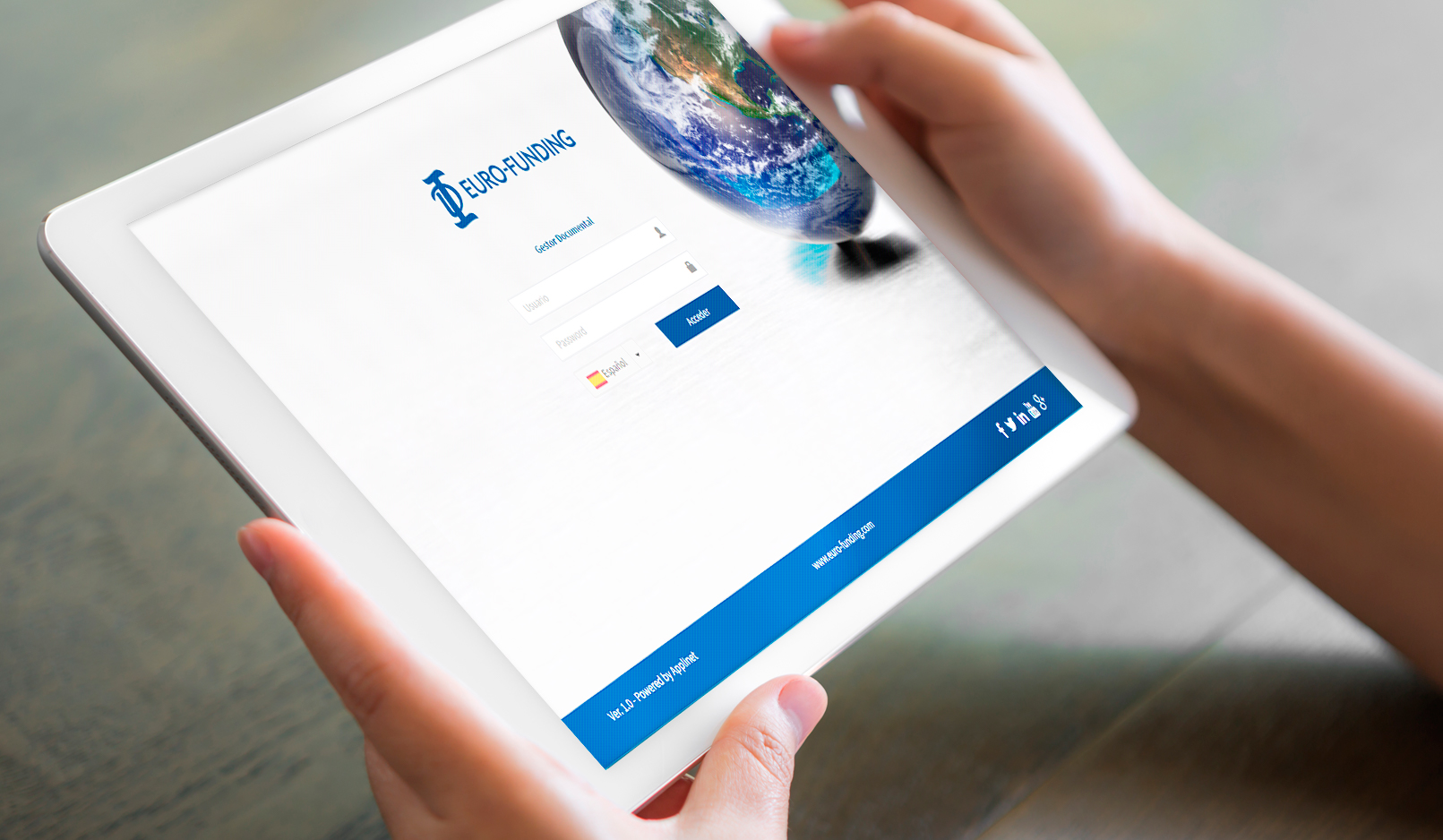 Acceder a Euro Funding desde tu tablet